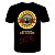 Camiseta Unissex Banda Guns n'Roses Algodão Manga Curta Fio 30.1 Malha Penteada cor Preto - Imagem 6