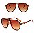 Óculos de sol Unissex Brad Pitt estilo aviação gradiente lentes Uv400 armação Policarbonato 8 cores - Imagem 6