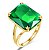 Anel aquamarine banhado a ouro clássico 925 sterling sliver rings para mulheres com pedra preciosa vintage de luxo - Imagem 4