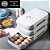 Gaveta automática com armazenamento de ovos pratica e empilhável para cozinha - Imagem 4