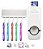 Aplicador Automático dentífrico e escova titular aplicador de pasta dental dentífrico uso pratico no banheiro - Imagem 4