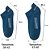 Kit 10 meias unissex de algodão respirável cano curto esportivas fibras resistentes duráveis - Imagem 5