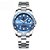 Relógio feminino de luxo com pulseira de aço inoxidável à prova d'água movimento de quartzo - Imagem 9