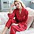 Conjunto de pijama feminino Homewear alto estilo luxo em seda de gelo monocromático - Imagem 10