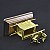 Arca da Aliança feita de liga de zinco banhada em cor de ouro em uma base de cobre replica identica em miniatura - Imagem 4