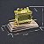 Arca da Aliança feita de liga de zinco banhada em cor de ouro em uma base de cobre replica identica em miniatura - Imagem 2