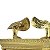 Arca da Aliança feita de liga de zinco banhada em cor de ouro em uma base de cobre replica identica em miniatura - Imagem 7
