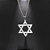Colar estrela de Davi em aço inoxidável para Homens estilo judaico comprimento da corrente de 60 centímetros - Imagem 4