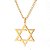 Colar estrela de Davi em aço inoxidável para Homens estilo judaico comprimento da corrente de 60 centímetros - Imagem 8