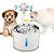 Fonte de agua para gatos e cachorros um dispensador automático para Pets bebedor super silencioso e iluminado carregador por USB - Imagem 1