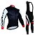 Conjunto de roupa esportiva ciclismo profissional para bicicleta uniforme MTB calça longa e casaco manga longa - Imagem 3