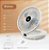 Mini Ventilador dobrável de parede 90° 3 em 1 recarregável ventilador de mesa ar condicionado portátil para escritório e casa - Imagem 5