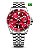 Relógio OLEVS Luxo Vermelho Submariner Aço Inox Premium - Imagem 1
