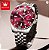 Relógio OLEVS Luxo Vermelho Submariner Aço Inox Premium - Imagem 3