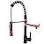 Torneira Gourmet Para Cozinha Spring Black Rose Gold 55cm - Imagem 1