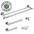 Kit De Acessórios Para Banheiro 5 Pçs Aço Inox Venice Polido - Imagem 10