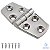 Dobradiças Reforçadas Kit com 2 unidades em Aço Inox 76x38x5mm para Lancha, Barco e Veleiro - Imagem 2