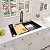 Cuba Gourmet Retangular com Acessórios e Torneira em Aço Inox Grafite 75x46x22cm - Imagem 5