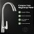 Torneira de Cozinha Gourmet Extensível Misturador Monocomando Curve Inox Escovado - Imagem 8