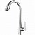 Torneira de Cozinha Gourmet Extensível Misturador Monocomando Curve Inox Escovado - Imagem 1
