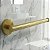 Kit Acessórios Banheiro Lavabo 3 peças Tubular Aço Inox Dourado Escovado - Imagem 2