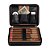 Porta-charutos NERONE Travel Case Umidor Couro Vintage Preto - Imagem 1