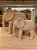 Elefante de poliresina macramê - Imagem 1