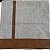 Capa para Almofada de Linho cinza com corino marrom 50cm - Imagem 1
