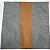 Capa para Almofada de Linho cinza com corino marrom 45cm - Imagem 2