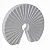 ESCULTURA DECORATIVA POLIRESINA (BRANCO) 28X4X25cm - Imagem 1