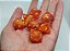 Blood Orange  - Set completo com 7 Dados de RPG - Entrega Imediata - Imagem 2