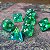 Florestas de Karnaxia  - Set completo com 7 Dados de RPG - Imagem 1