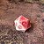 Dado d20 Single - Salva Guarda - Branco e rosa - Imagem 2