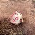 Dado d20 Single - Salva Guarda - Branco e rosa - Imagem 4