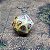 Dado d20 Single - Salva Guarda - Branco e amarelo - Imagem 2