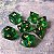 Esmeralda  - Set completo com 7 Dados de RPG - Encomenda - Imagem 1