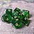 Esmeralda  - Set completo com 7 Dados de RPG - Encomenda - Imagem 2