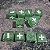 Conjunto de 10 Dados Fate (Fudge Dice) - Verde Metalico - Entrega Imediata - Imagem 2