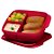 Tupperware Basic Line com Divisórias 550ml Vermelho - Imagem 2