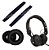 Kit Ear Pad + Headband Sennheiser HD25 Black (almofada de reposição) importado - Imagem 1