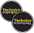 Par Slipmat Feltro Magma 12" Technics MK7 | Amarelo e Prata - Imagem 1