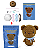 Kit Meu Primeiro Amigurumi Coleção Animais do Bosque Urso - Imagem 1