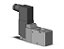 VP342-6DZ1-02FA  VALVULA DIRECIONAL 3/2 VIAS NF COM BOBINA SOLENOIDE DE 12VCA ROSCA 1/4 - SERIE VP342 SMC                    NCM :  84818092 - Imagem 1