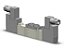 SY5320-4DZ-01  VALVULA DIRECIONAL 5/3 VIAS DUPLO SOLENOIDE BOBINA 220 VCA ROSCA 1/8- SERIE SY                    NCM :  84818092 - Imagem 2