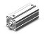 CD55B40-80 CILINDRO COMPACTO PNEUMATICO DUPLA ACAO ISO 21287 DIAMETRO 40 CURSO 80 MM - SERIE C55 SMC                    NCM :  84123110 - Imagem 1