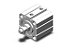 CD55B50-15M CILINDRO COMPACTO PNEUMATICO DUPLA ACAO ISO 21287 DIAMETRO 50 CURSO 15 MM - SERIE C55 SMC                    NCM :  84123110 - Imagem 1