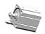CD55B80-50M CILINDRO COMPACTO PNEUMATICO DUPLA ACAO ISO 21287 DIAMETRO 80 CURSO 50 MM - SERIE C55 SMC                    NCM :  84123110 - Imagem 1