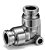 KQG2L11-00  CONEXAO INSTANTANEA EM L DE INOX PARA TUBO 3/8 X 3/8 - SERIE KFG         NCM :  73072200 - Imagem 1