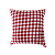 Capa De Almofada Com Zíper - Xadrez Vermelho - Imagem 1