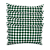 Capa De Almofada Retangular/Baguete - Xadrez Verde - Imagem 3